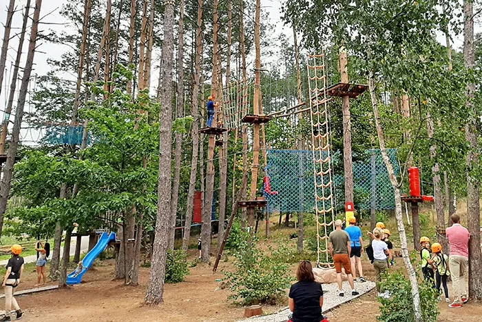 park linowy kaszuby dzieci trasy