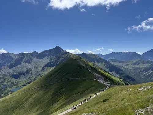 Kasprowy Wierch szlak graniowy Czerwone Wierchy