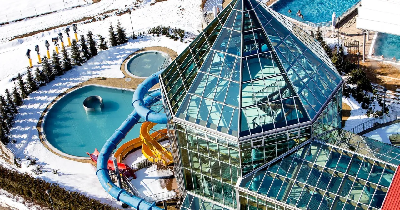 Termy BUKOVINA widok z lotu ptaka Tatry