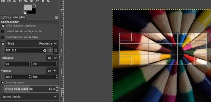 kadrowanie zdjęć wypełnij dopasuj