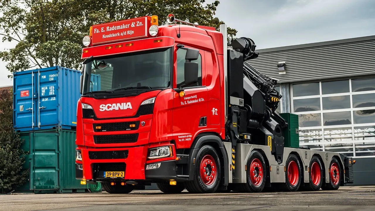 ciągnik siodłowy z naczepą 5 osi