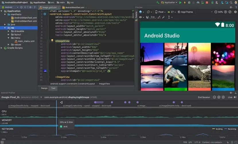 Android Studio Entwicklungsumgebung Screenshot