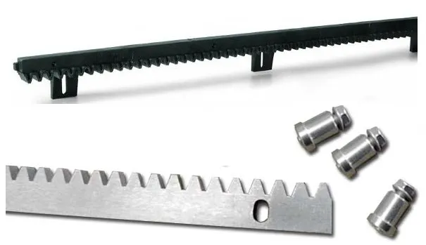 listwy zębate do bramy przesuwnej metalowa i nylonowa porównanie
