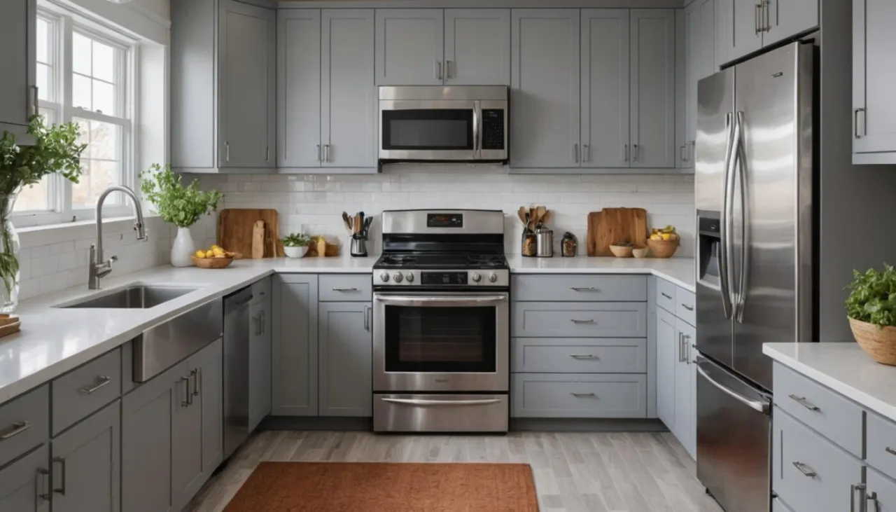 Odciski palców na froncie kuchennym połysk