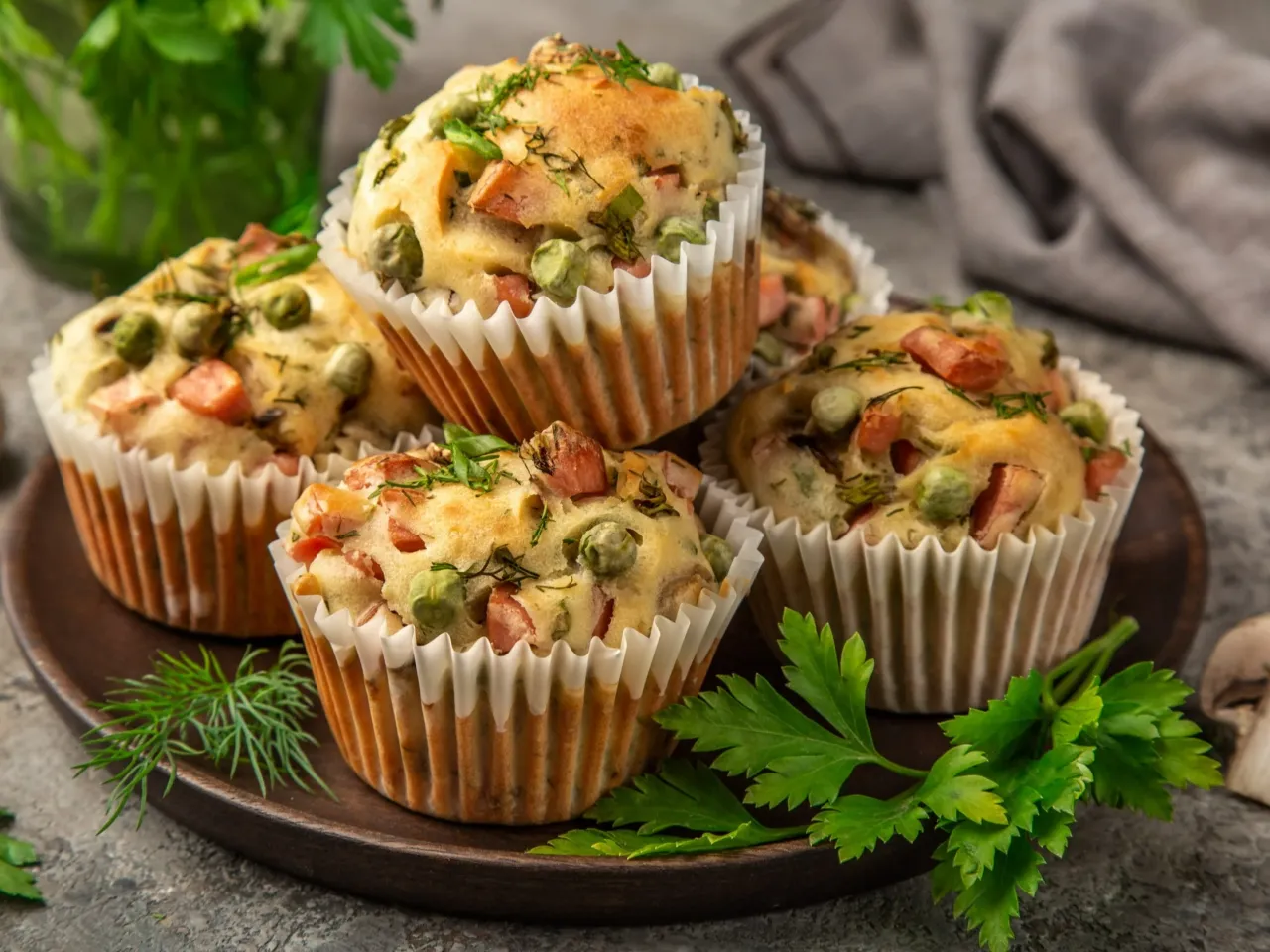 różnorodne wytrawne babeczki