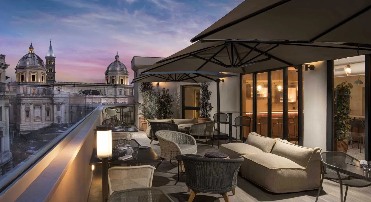 DoubleTree by Hilton Rome Monti rooftop bar