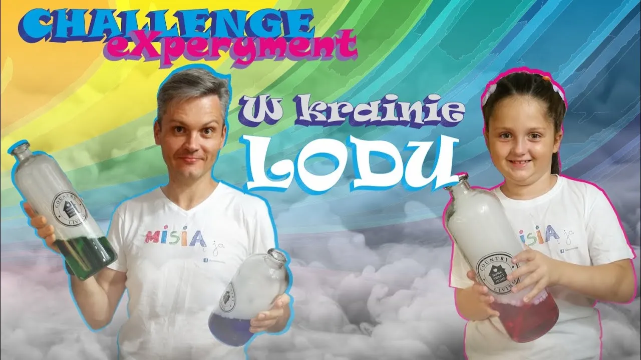 dzieci bawiące się lodem eksperymenty