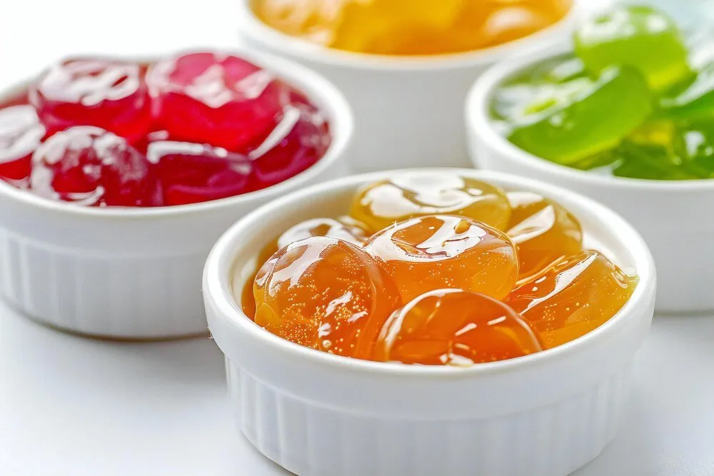 rozmrożona galaretka owocowa wodnista