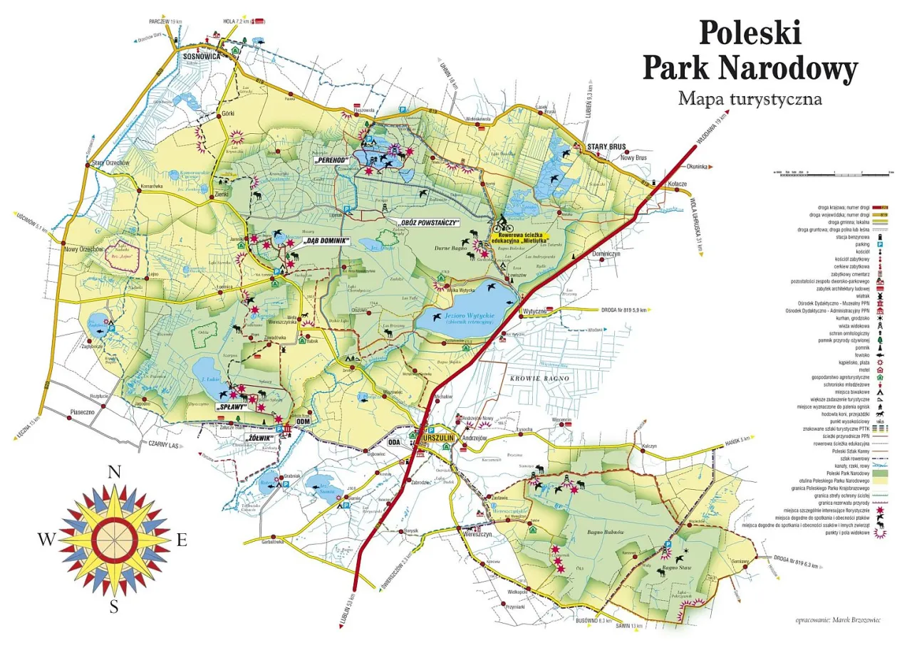 Poleski Park Narodowy szlaki rowerowe