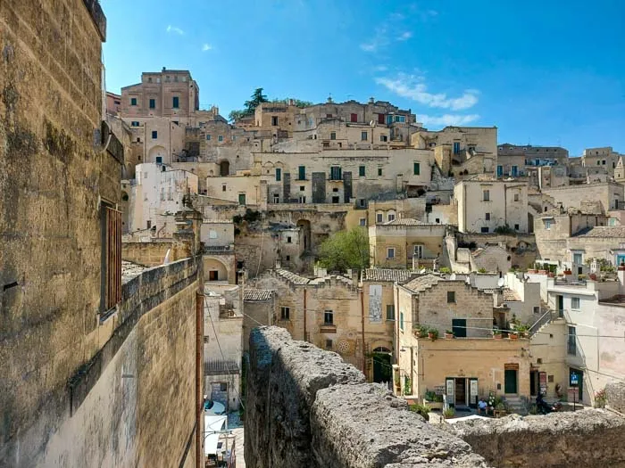 Matera domy w skale Włochy