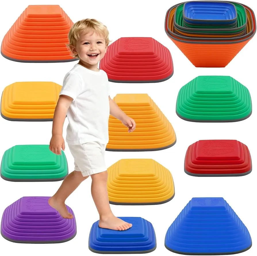 deska balansująca dla dzieci, kamienie sensoryczne