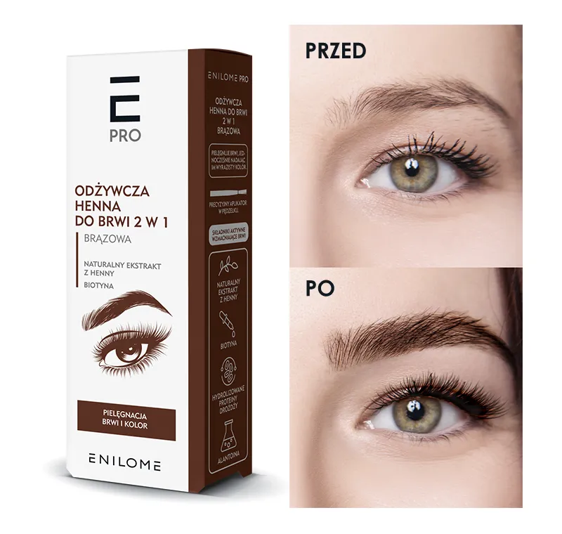 kosmetyki szkodliwe dla brwi po hennie