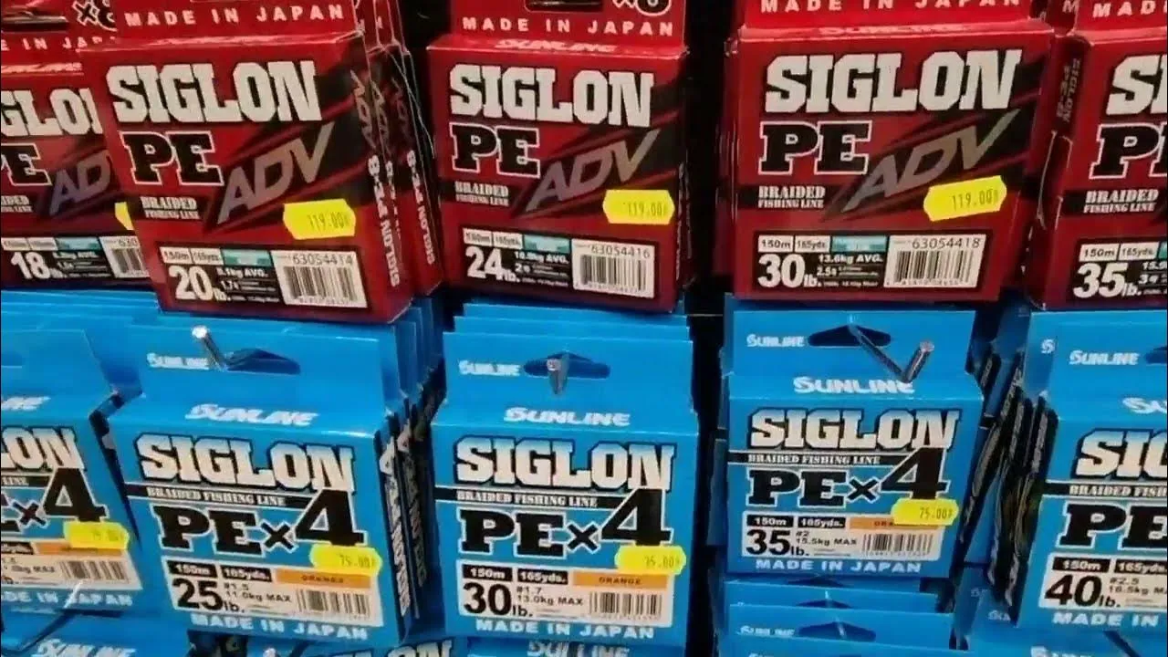 r&oacute;żne grubości plecionek wędkarskich