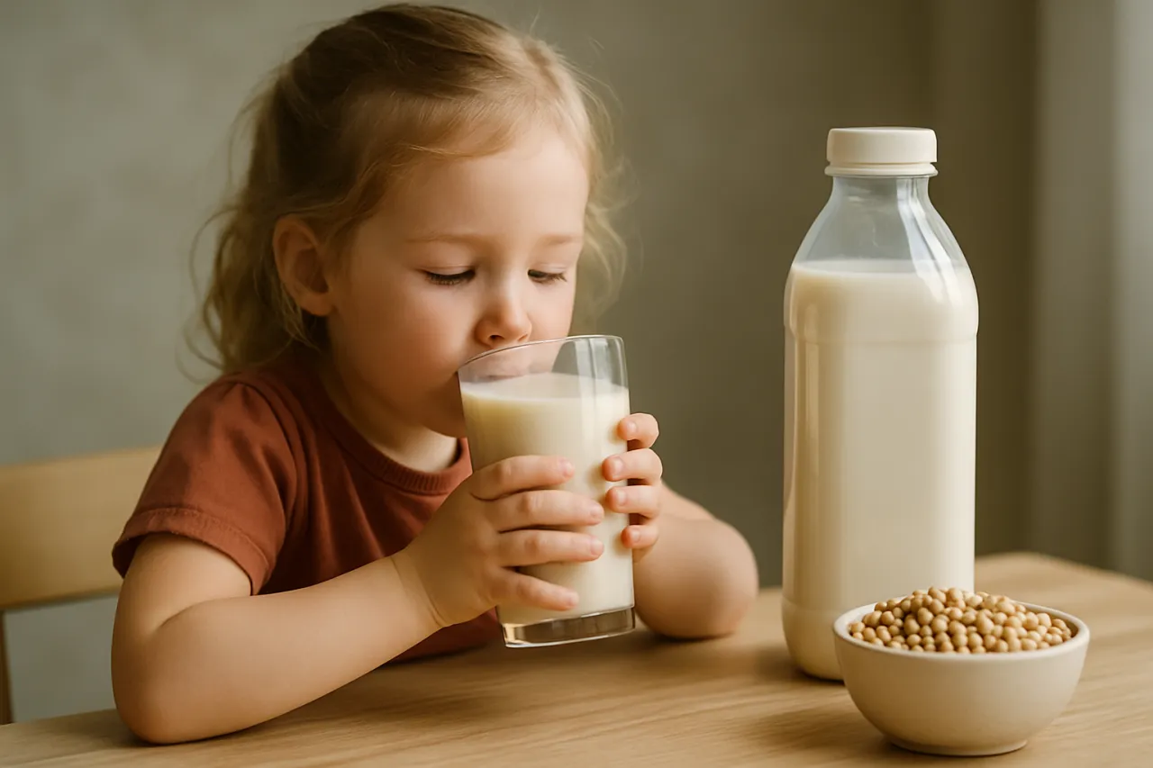 Rodzic z niemowlęciem czytający etykietę produktu