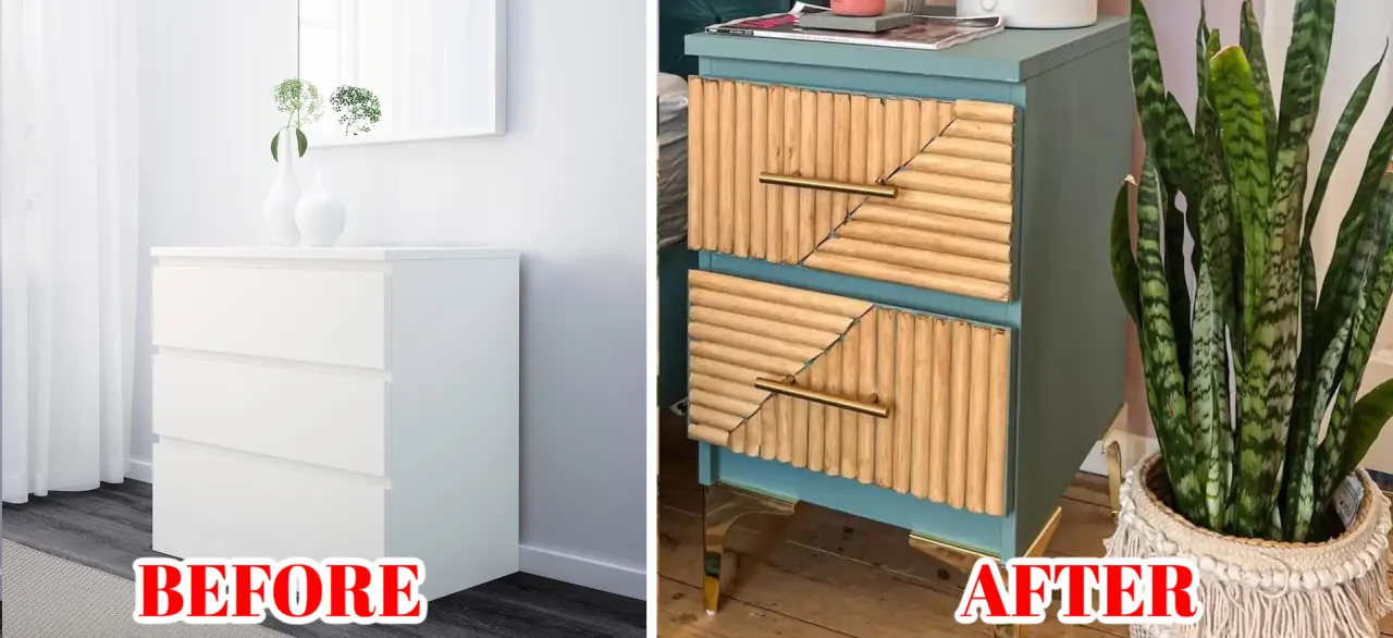 IKEA hacks przed po