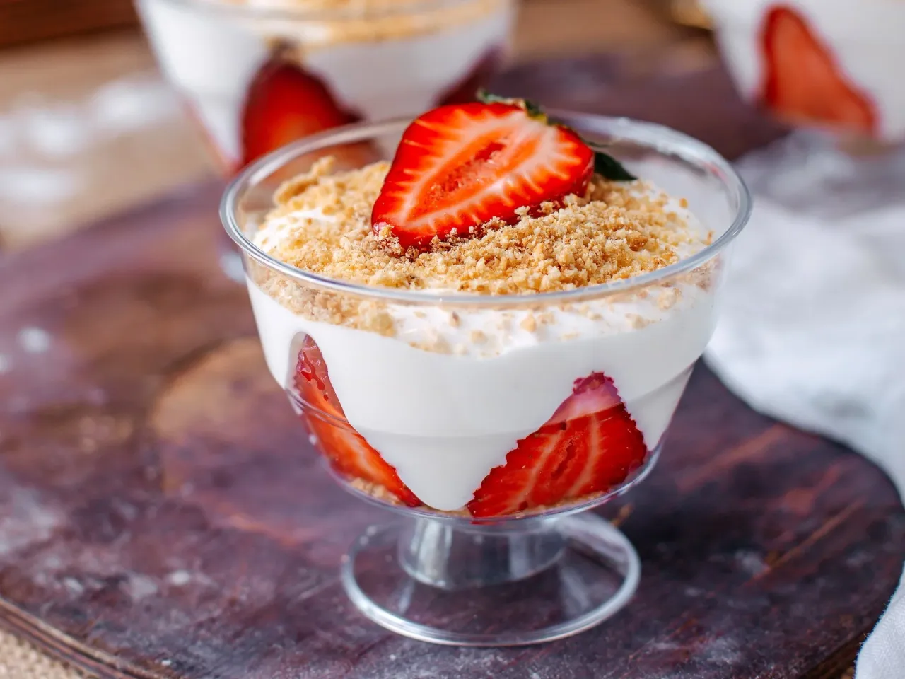 Przepisy deser fit mascarpone jogurt grecki owoce