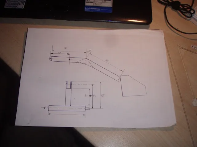 schemat ładowacza na tył ciągnika wymiary