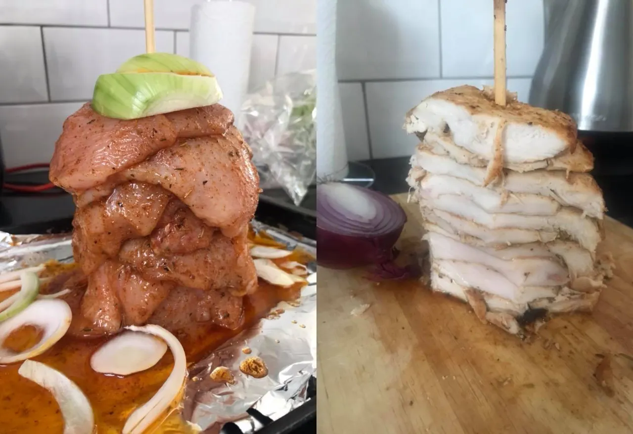 domowy kebab pionowy piekarnik