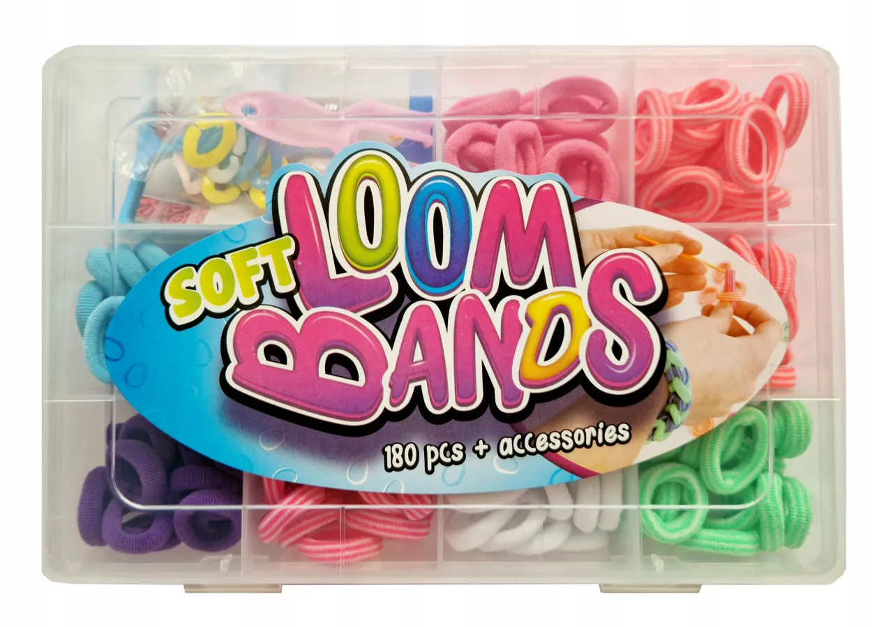 materiały do bransoletek z gumek, gumki loom bands zestaw