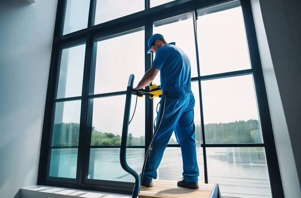 różnica między profesjonalnym a amatorskim myciem okien