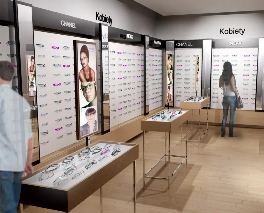 Vision Express salon optyczny wnętrze