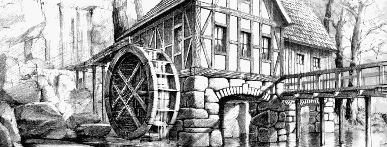 Szkice architektoniczne i narzędzia do rysowania