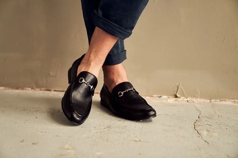 Mokasyny męskie ze skarpetkami smart casual stylizacje