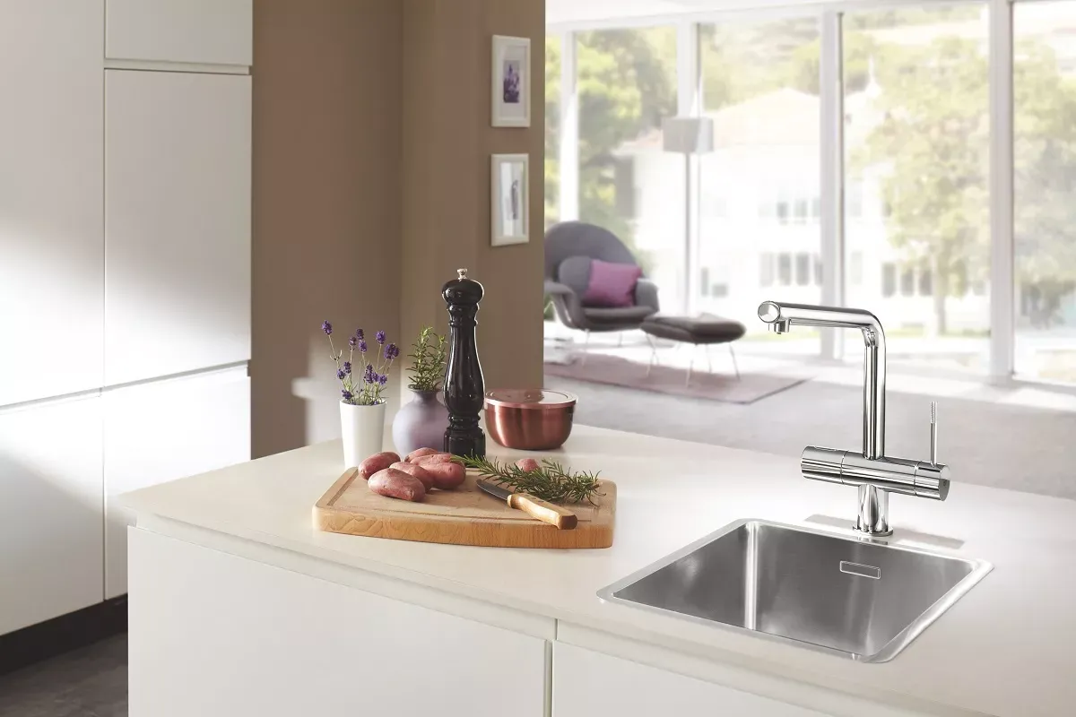 nowoczesna kuchnia z wybranym zlewozmywakiem