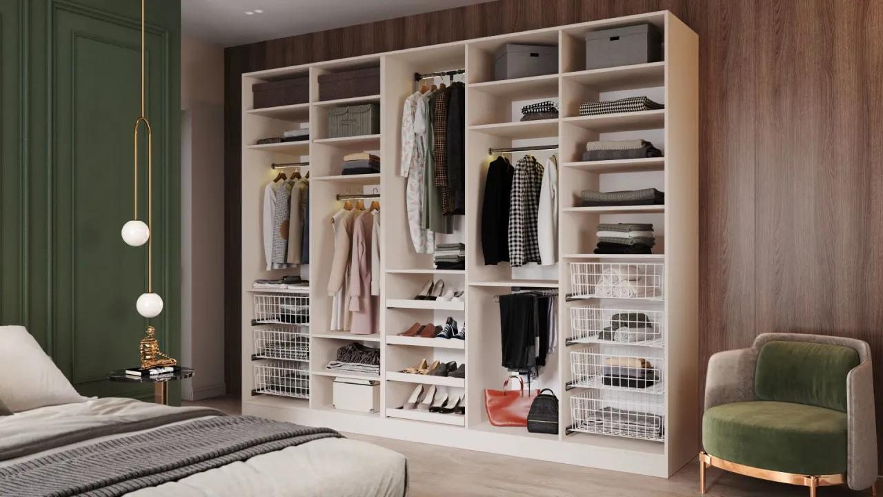 szafa na wymiar mała sypialnia rozwiązania