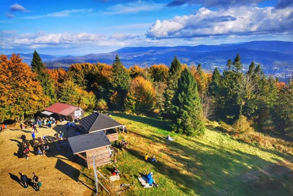 Beskid Śląski Wielka Czantoria widok