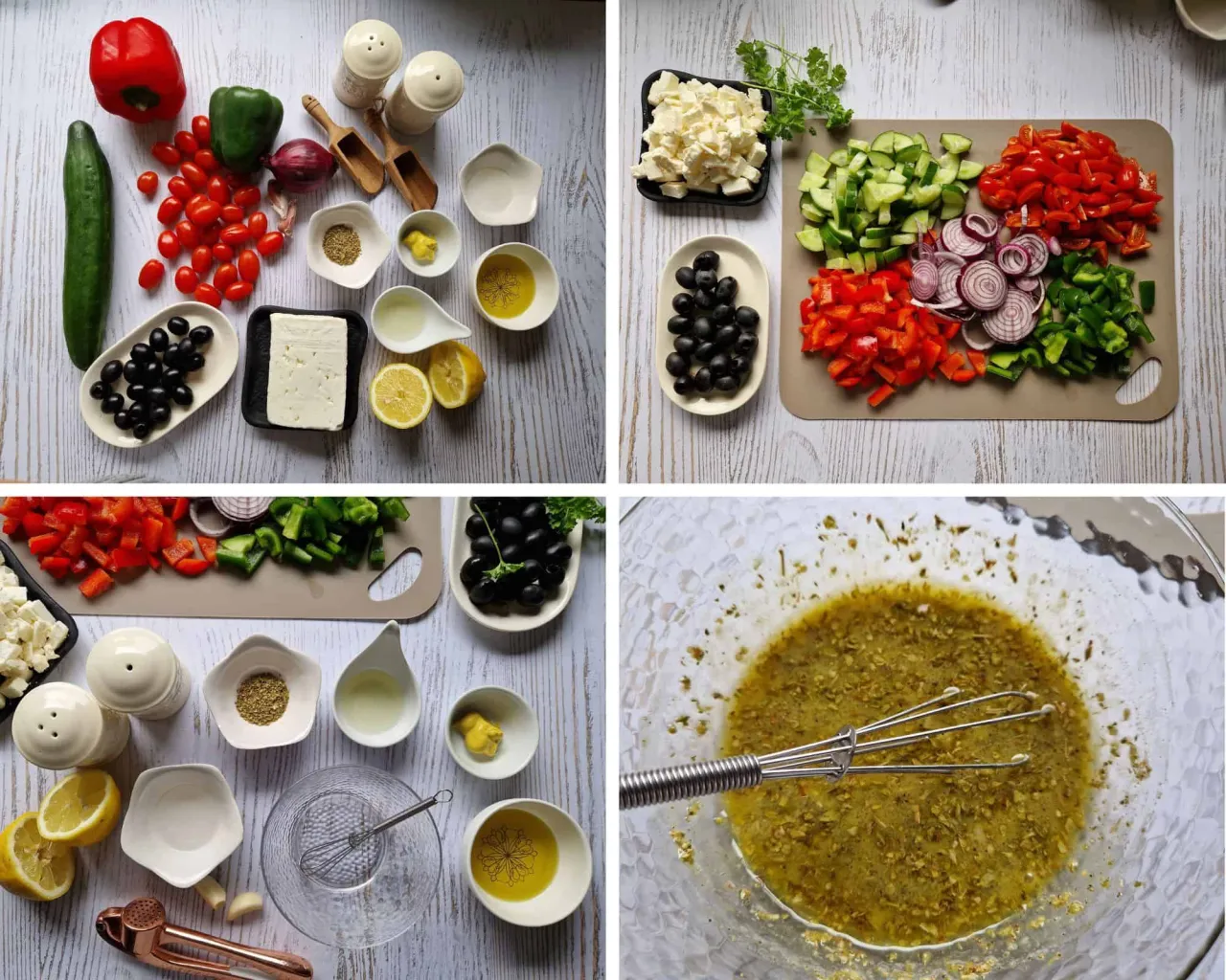 griechischer salat zubereitung schritte