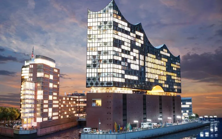 HafenCity Hamburg Sehensw&uuml;rdigkeiten Karte oder Elbphilharmonie Miniatur Wunderland