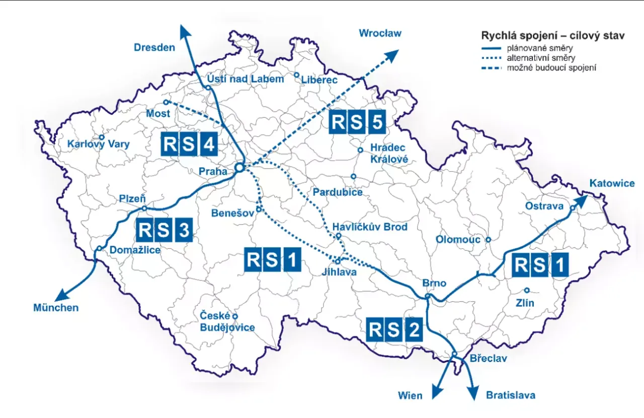 Mapa trasy Wrocław Praga Kudowa D11