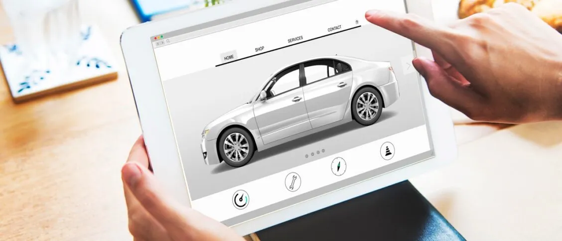 Acheter des pièces automobiles en ligne sur un ordinateur