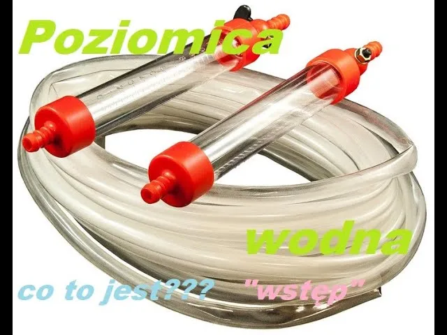 materiały do poziomicy wodnej DIY, wąż przezroczysty, barwnik do wody