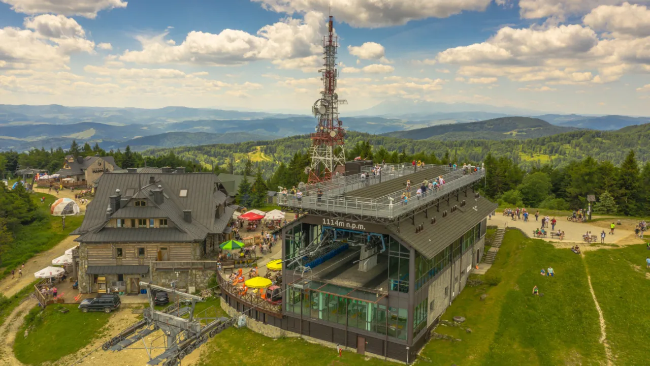 Jaworzyna Krynicka widok szczyt