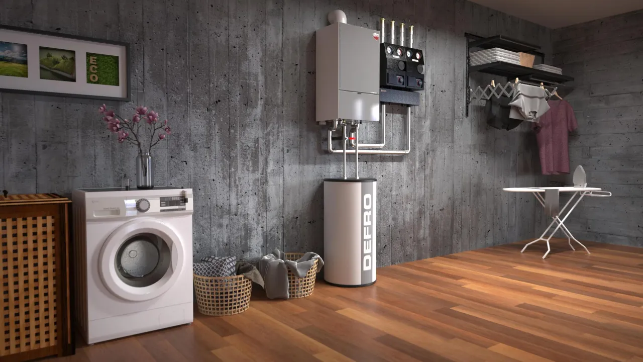 Nowoczesny piec gazowy kondensacyjny na LPG