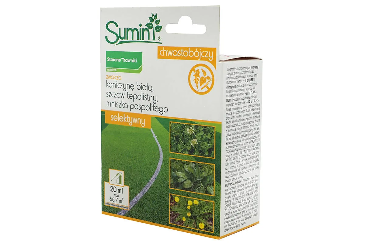 Selektywny herbicyd na trawnik