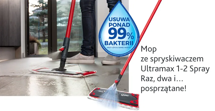 Vileda mopy ze spryskiwaczem parowe elektryczne