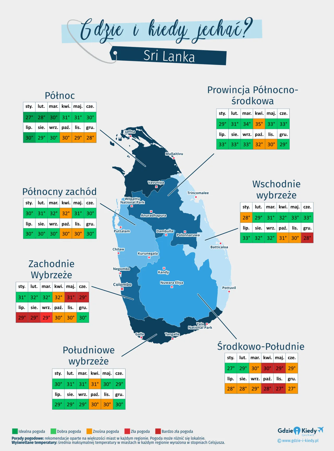 Zdjęcie Sri Lanka kiedy jechać: uniknij deszczu i ciesz się słońcem
