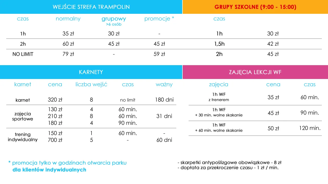 Zdjęcie Ile kosztuje skarpetki w park trampolin? Sprawdź ceny i oszczędź