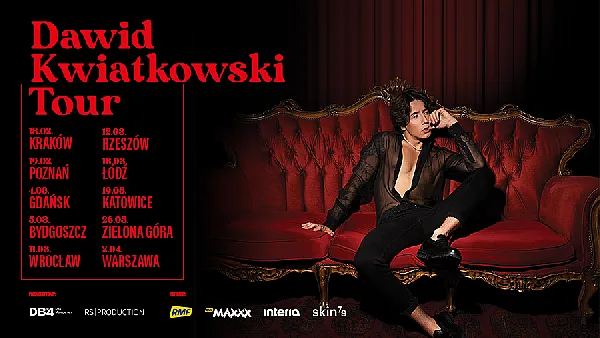 Zdjęcie Ile kosztuje koncert Dawida Kwiatkowskiego? Sprawdź ceny biletów