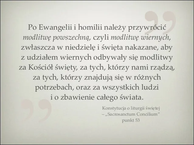 Zdjęcie Modlitwa wiernych kiedy się odmawia i dlaczego jest tak ważna w liturgii