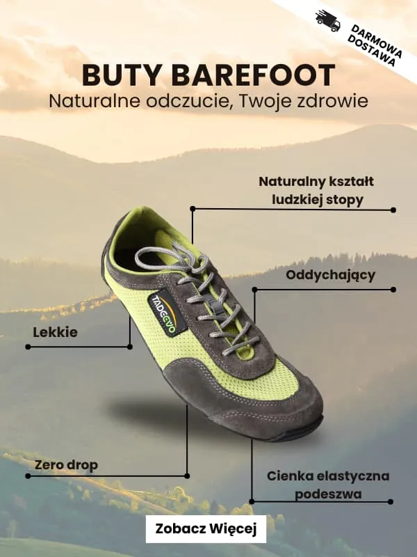 Zdjęcie Buty minimalistyczne na co dzień - zdrowie stóp i komfort w ruchu