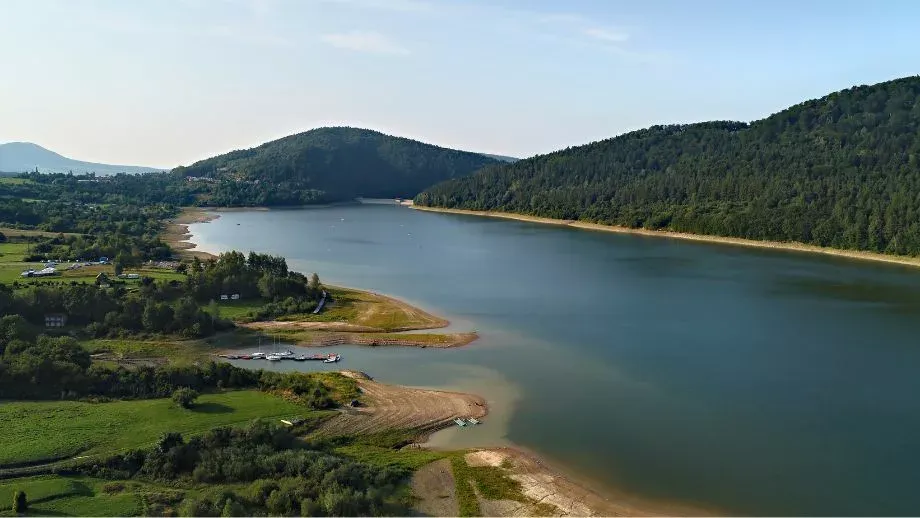 Zalew Klimkówka Beskid Niski