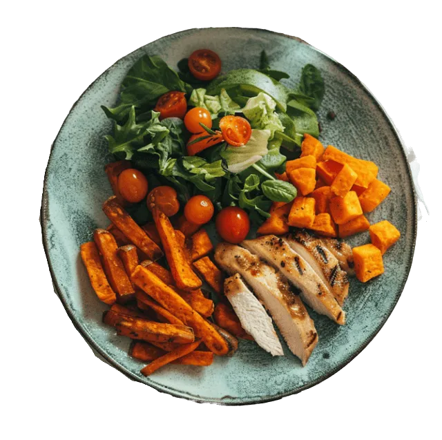 frytki z batatów i warzyw