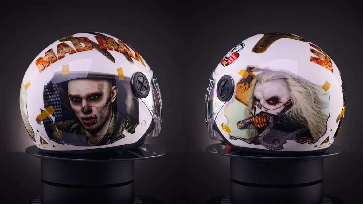 Techniki malowania aerografem na kasku