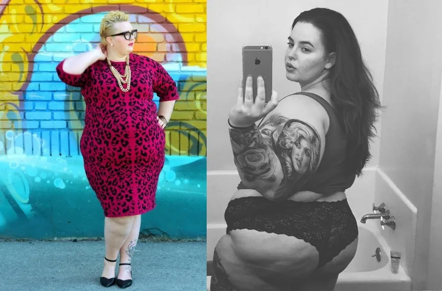 kobieta mierząca się do rozmiaru XXL