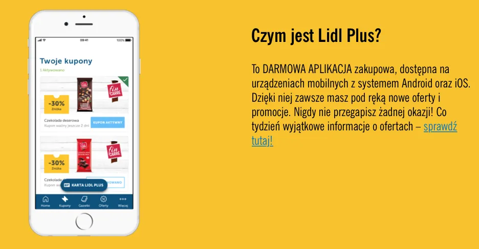 Aplikacja Lidl Plus promocje tygodniowe