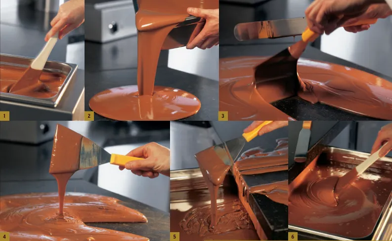 temperowanie czekolady metoda tablerowania